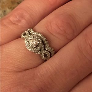 Neil lane ring in 14k real white gold set